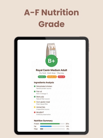 Dog Food Scanner & Advisor iPad screenshot