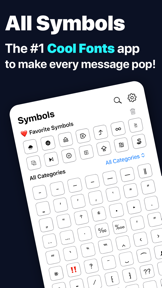 All Symbol Keyboard Text Fonts screenshot