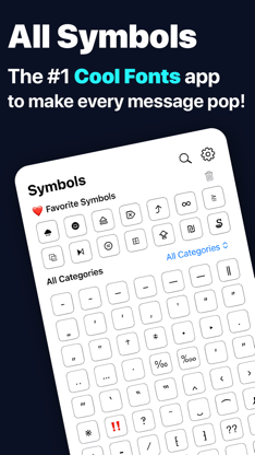 All Symbol Keyboard Text Fonts screenshot 1