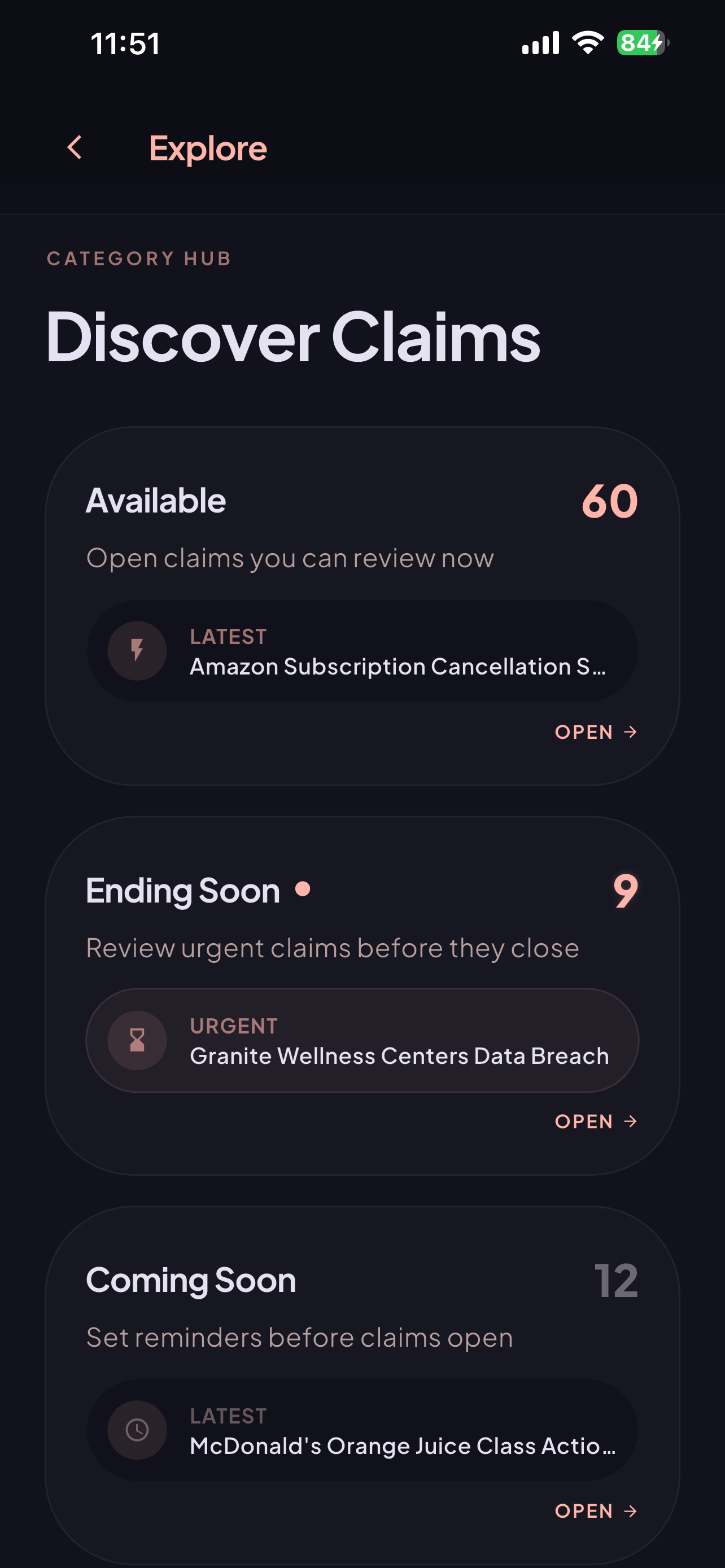 ClaimNow: Track Claims