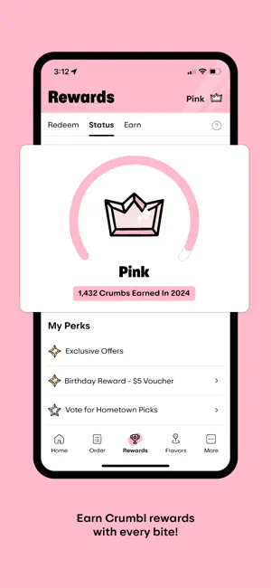 Crumbl Rewards Feature