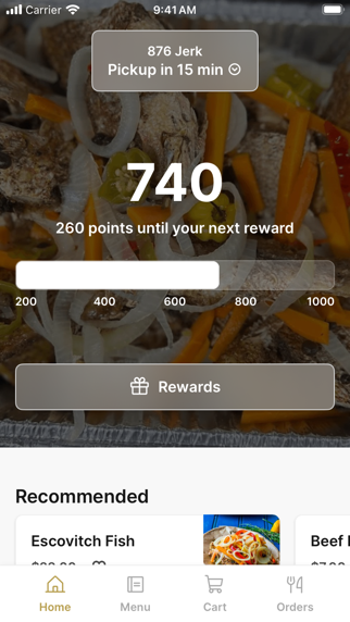 876 Jerk iPhone screenshot 1 - Food & Drink app