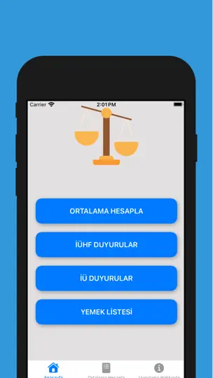 İÜHF Ortalama Hesapla iPhone Ekran Görüntüsü 1