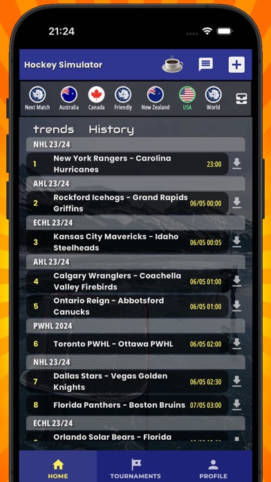 Screenshot 2 of AI Hockey Simulator Pro GM App