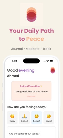 Mindful Journaling: NeuroPeace screenshot