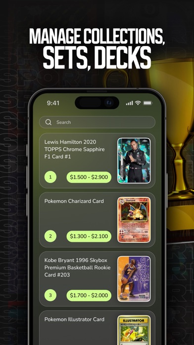 Sports & TCG Cards Scanner Screenshot