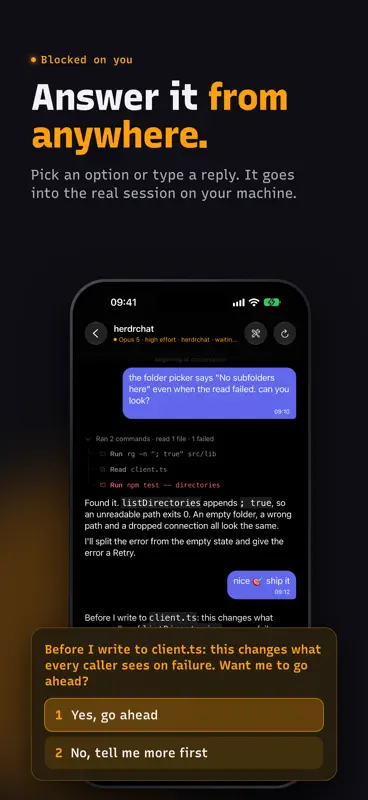 HerdrChat screenshot 3 of 8