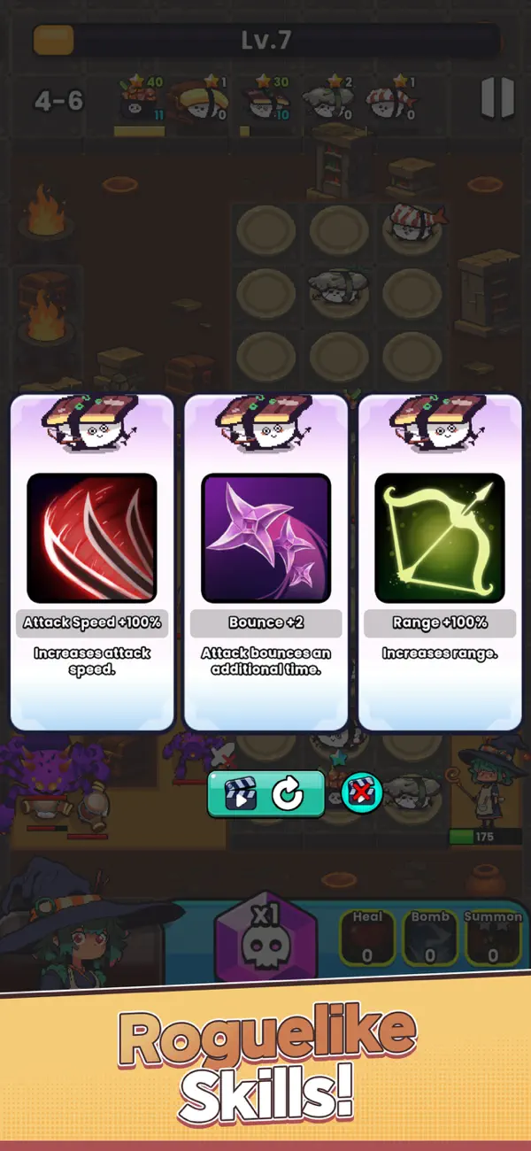 SushiMon Defense iOS Mod IPA screenshot 4 - iOS game interface