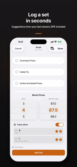 RepLog: Gym Tracker Easy log screenshot 2