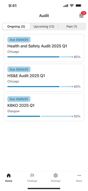 Enablon Audit screenshot 1