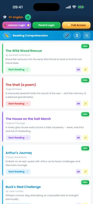 11 Plus English screenshot 1