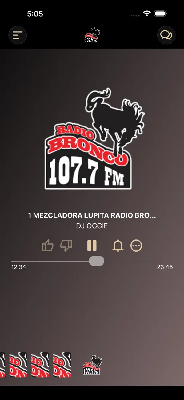 Screenshot #1 pour Radio Bronco 107.7
