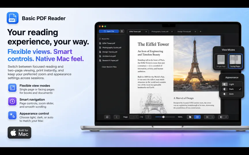 Capture d'écran de Basic PDF Reader sur iPhone 4