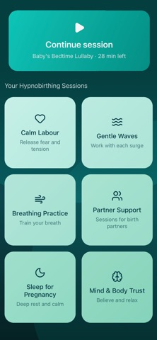 HypnoBirthing+ iPhone screenshot