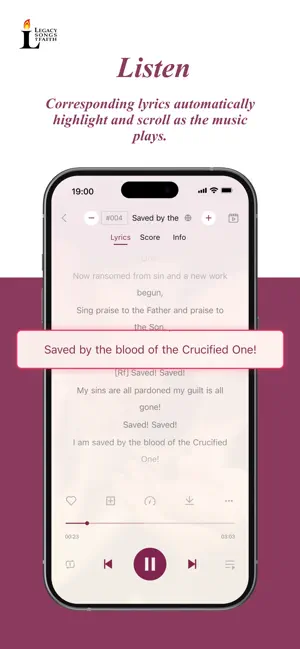 Legacy Hymns screenshot 3