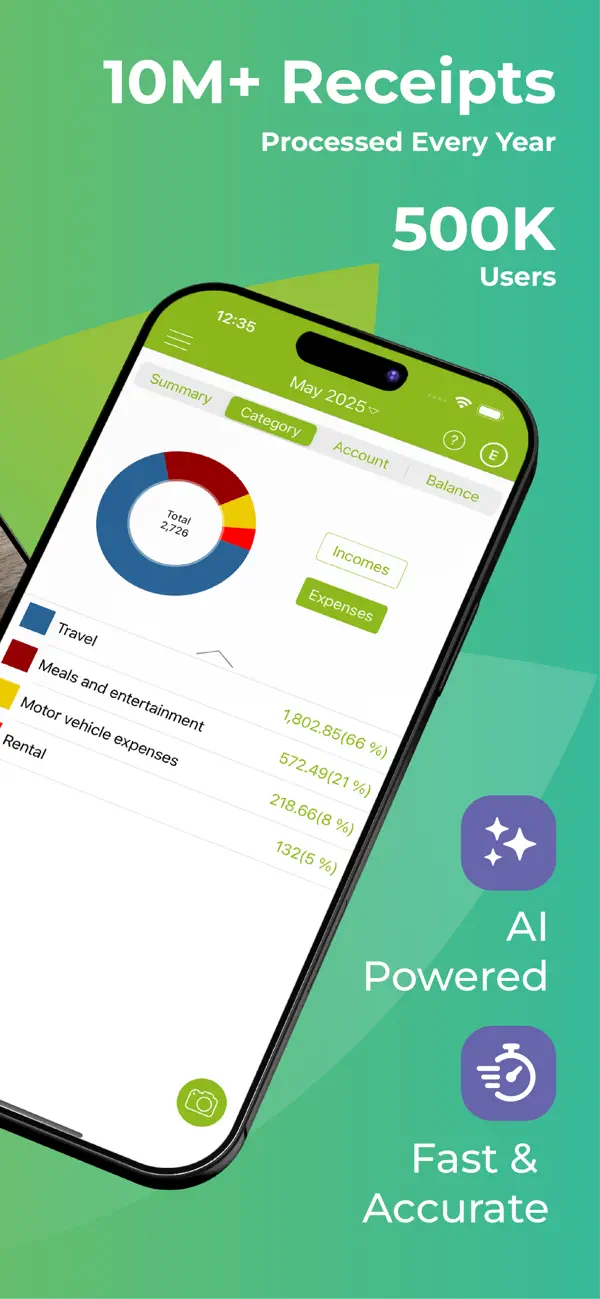 Screenshot #2 pour Foreceipt Receipt Tracker App