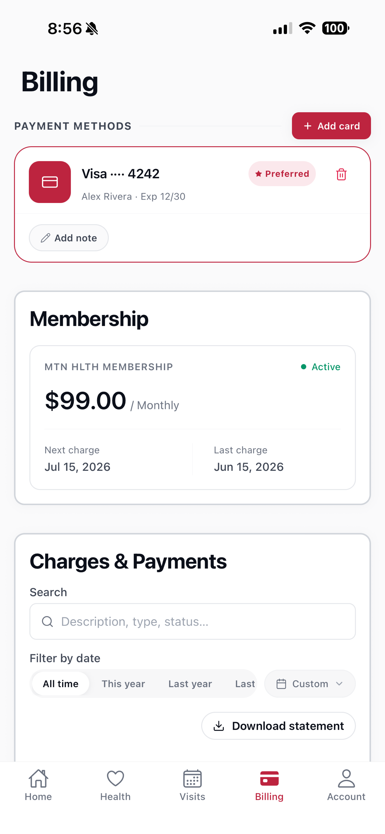MTN HLTH screenshot 4