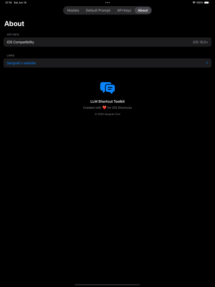#5. LLM Shortcut Toolkit (iOS) 由: kargnas
