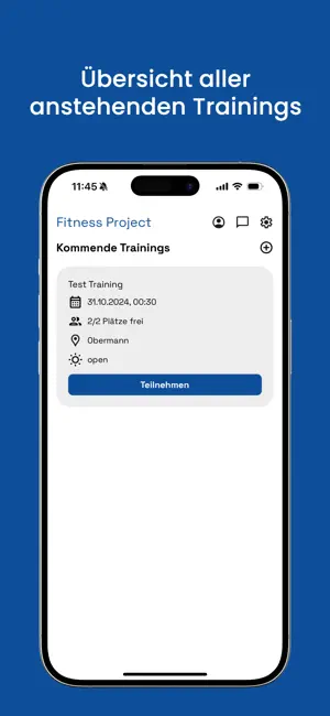 Fitness Project Manuel Mueller screenshot 2