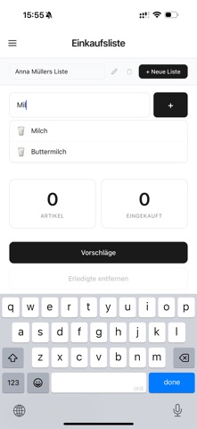 Smoppy – Smarte Einkaufsliste screenshot