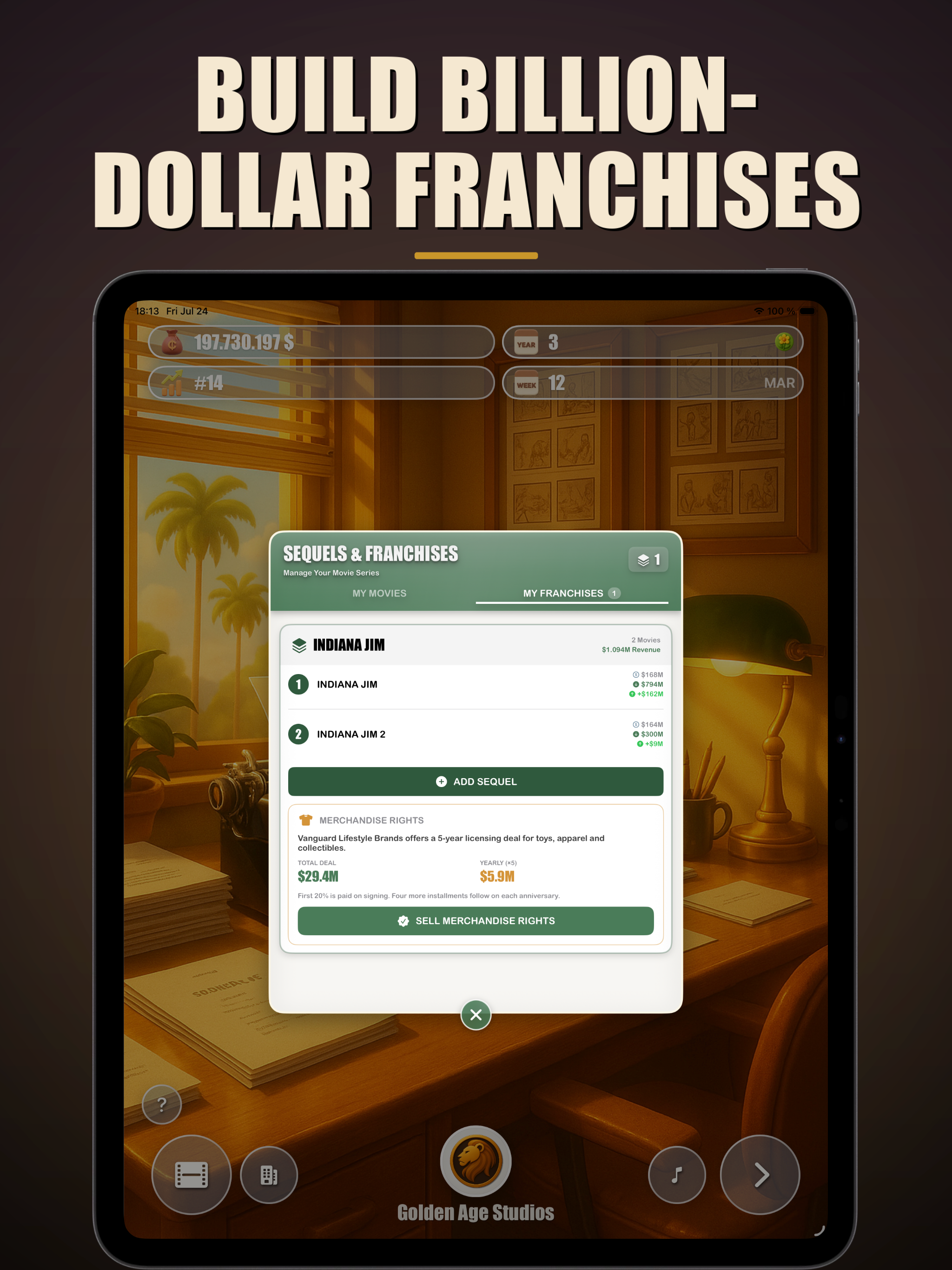 Hollywood: Movie Studio Tycoon screenshot 18