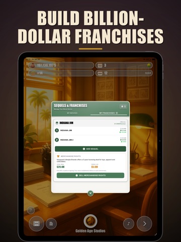 Hollywood: Movie Studio Tycoon iPad screenshot
