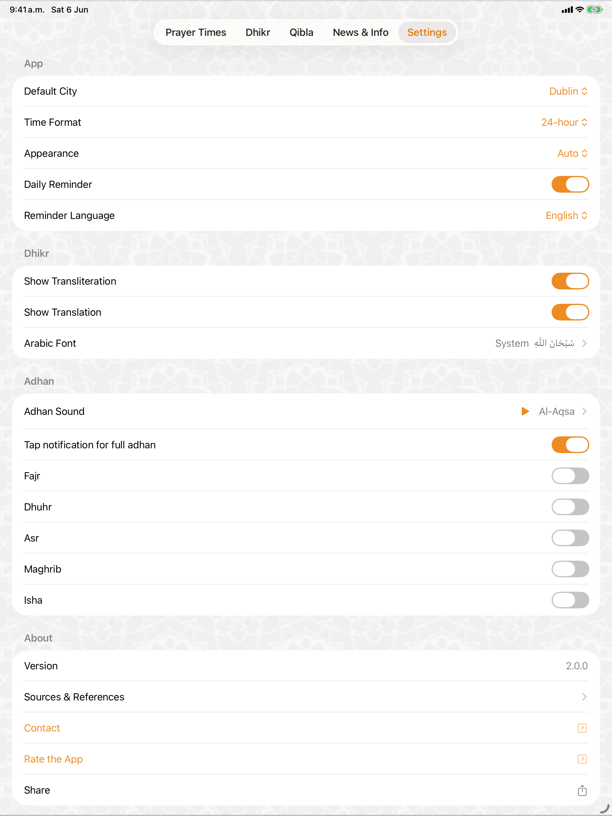 IFI: Prayer Times Ireland screenshot 10