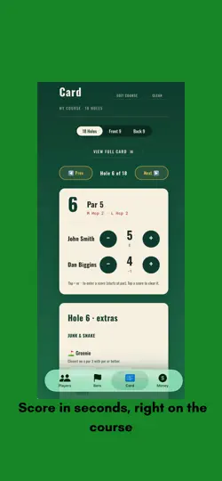 Скриншот Honors: Golf Scorekeeper на iPhone 3