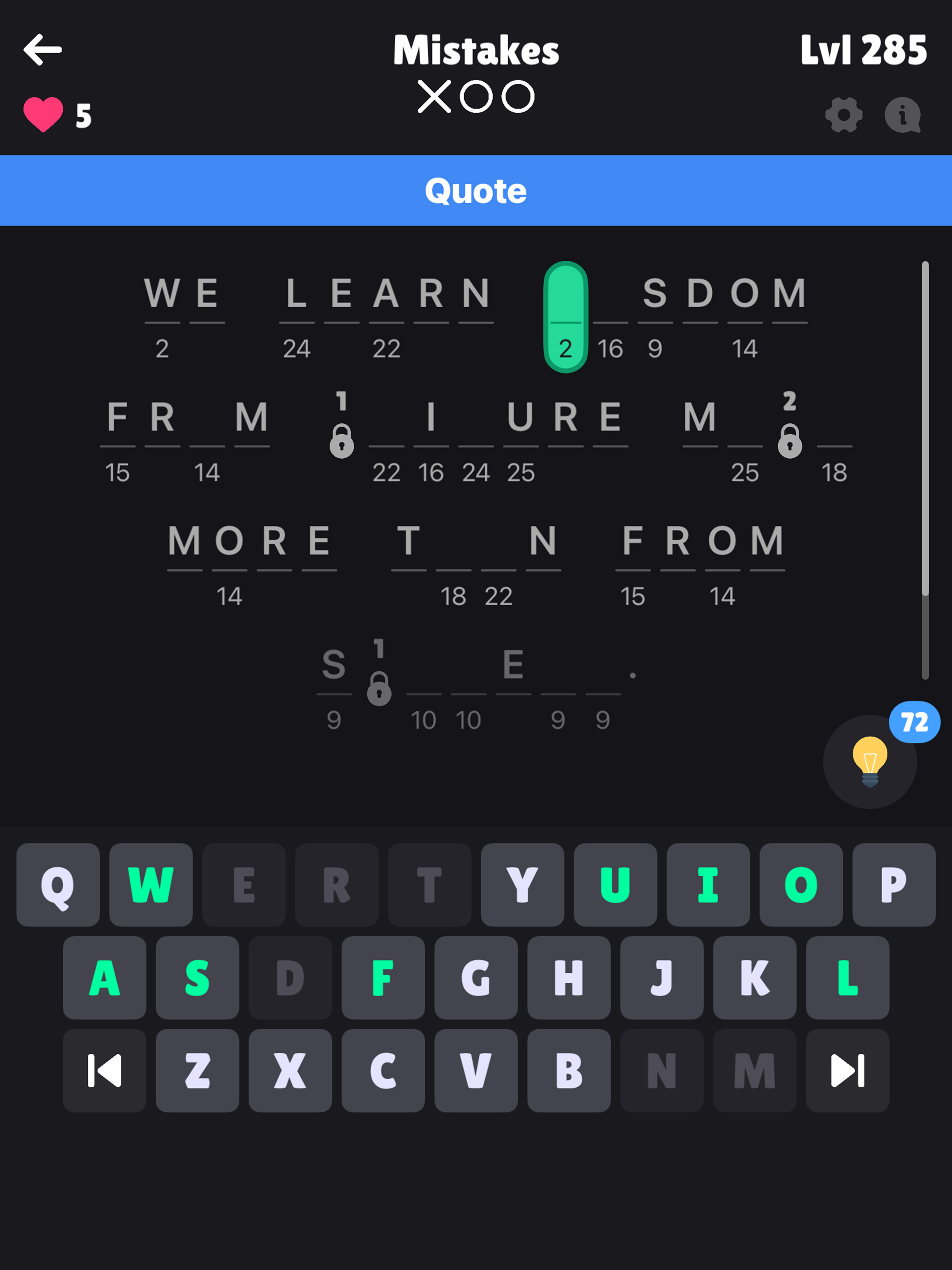Cryptogram! Word Puzzle Game