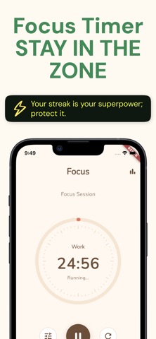 Habit Tracker - Goal Focus iPhone screenshot