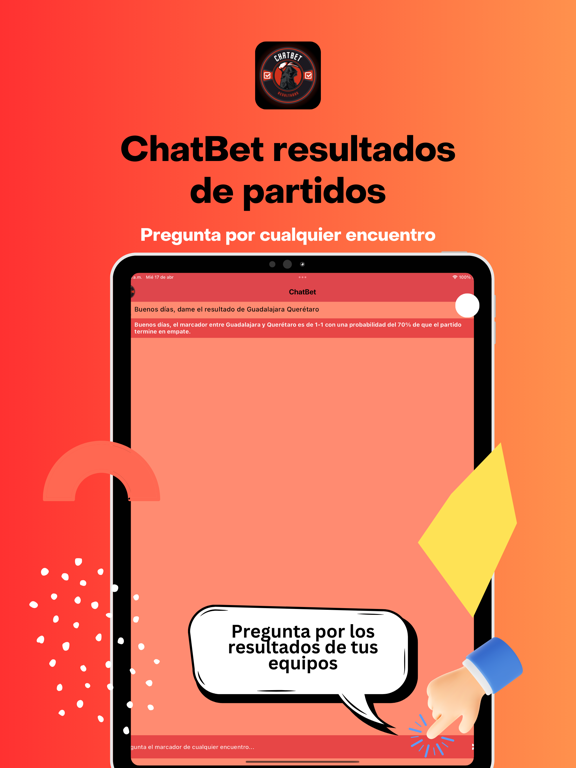 ChatBet iPad screenshot 1 - Sports app