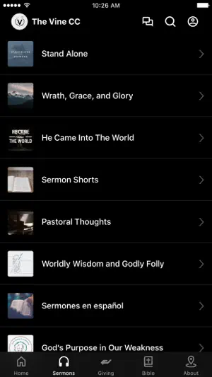 The Vine Community Church App screenshot 2
