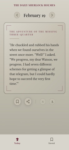 The Daily Sherlock Holmes screenshot