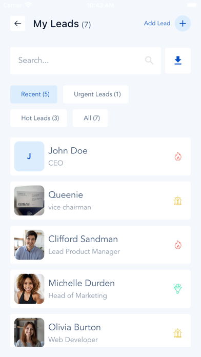 vFairs Lead Capture Screenshot