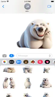 How to cancel & delete happy polar bear stickers 2