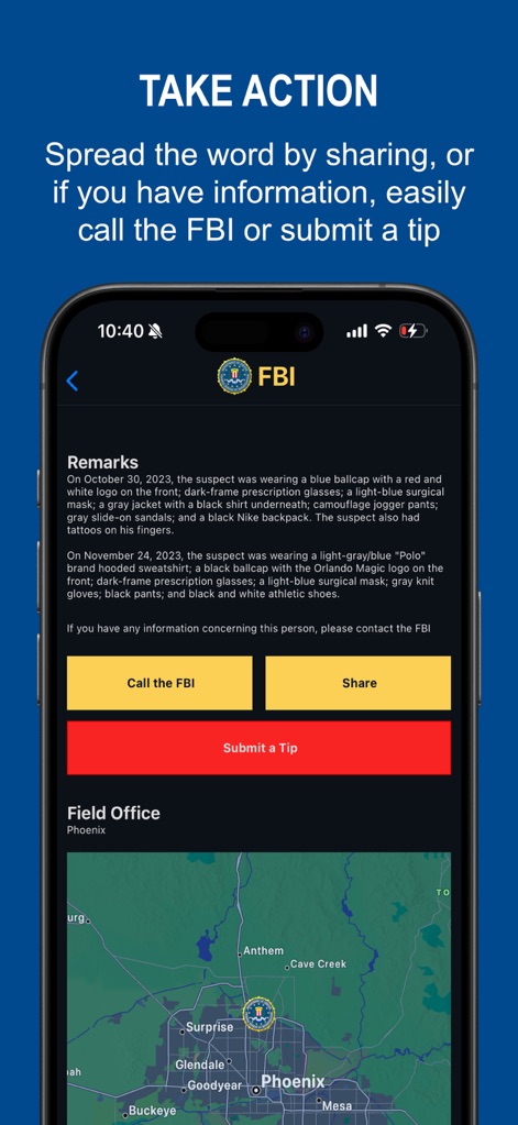 FBI Bank Robbers - Reference App | MWM