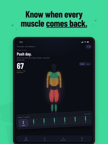 Deload: Muscle Recovery iPad screenshot