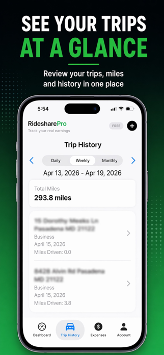Rideshare Pro Mileage Tracker Screenshot 2 of 5