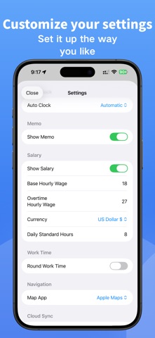WorkHours – Time Tracker Screenshot 5 of 5