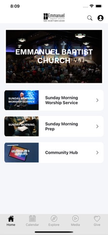 Emmanuel Baptist Church Toledo app screenshot