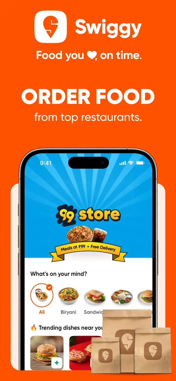 #2. Swiggy: Food Instamart Dineout (iOS) 由: BUNDL TECHNOLOGIES PRIVATE LIMITED