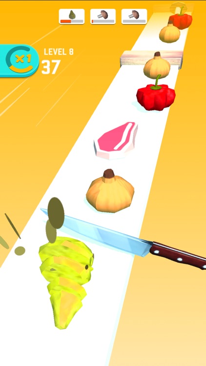 تحدي تقطيع الطعام والفواكه