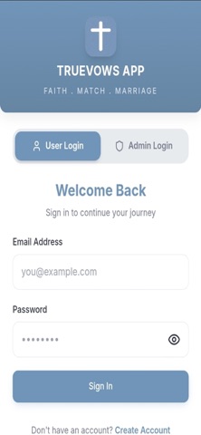 TrueVows App iPhone screenshot