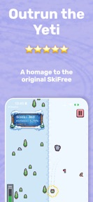 SkiFlee Endless Ski Escape screenshot