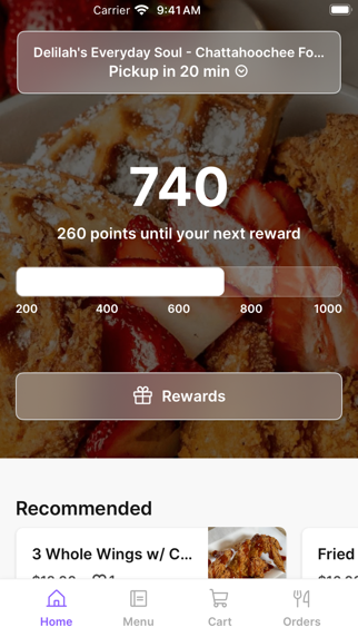 Delilah's Everyday Soul iPhone screenshot 1 - Food & Drink app