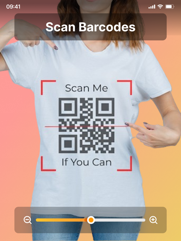 Scan QR Code Generator Reader iPad screenshot 1 - Productivity app