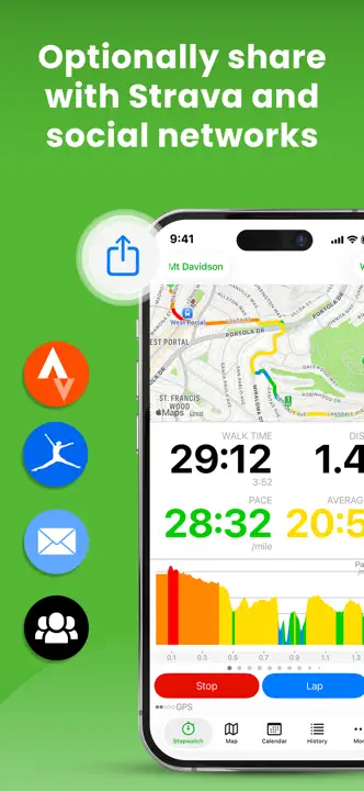 Walkmeter Walking & Hiking GPS : capture d’écran 9 sur 9