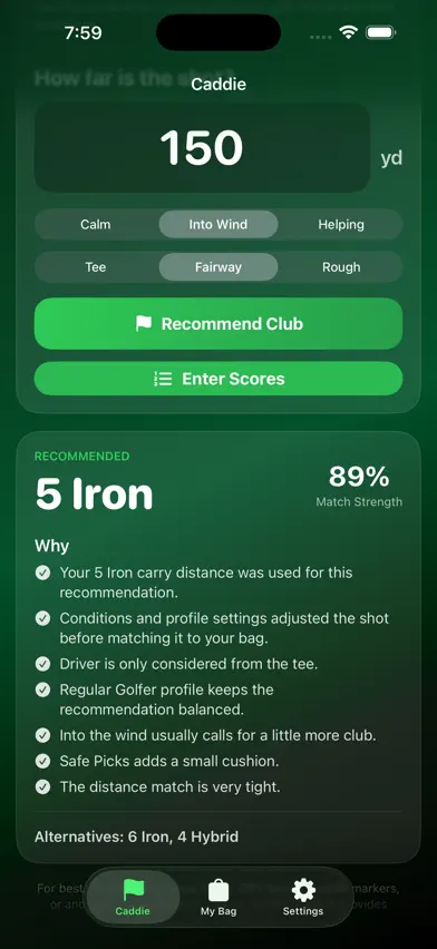 MyBagCaddie screenshot 1
