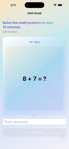 Math Break (Earn Time) Screenshot 5 of 6