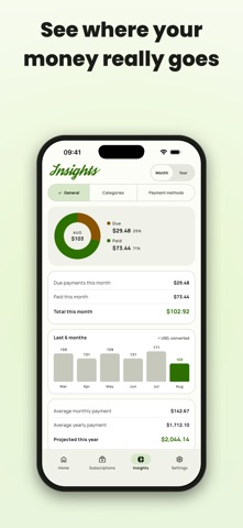 Subby Subscription Tracker Screenshot 4 of 8